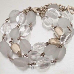 Salvatore Ferragamo Bracelet Gancini Stone 7.5"